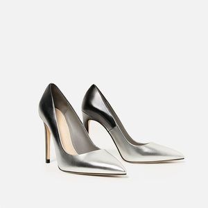 Zara Silver Ombré High heel pumps